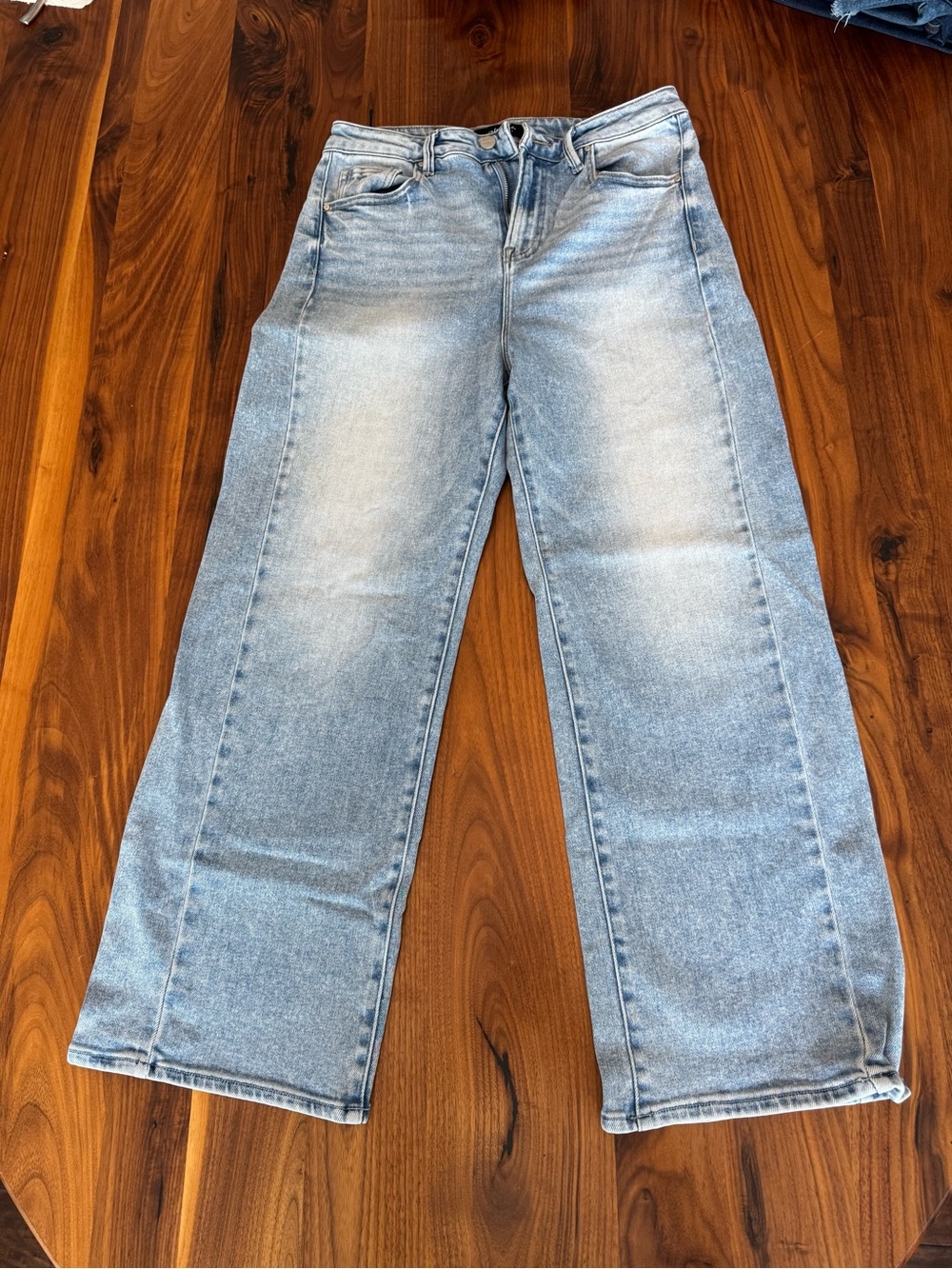 Women's Light Blue Barrel Leg Jeans
